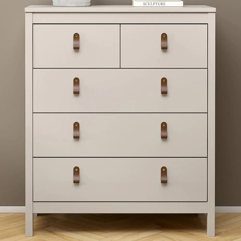 Barcelona 5 Drawer Chest of Drawers - Cashmere