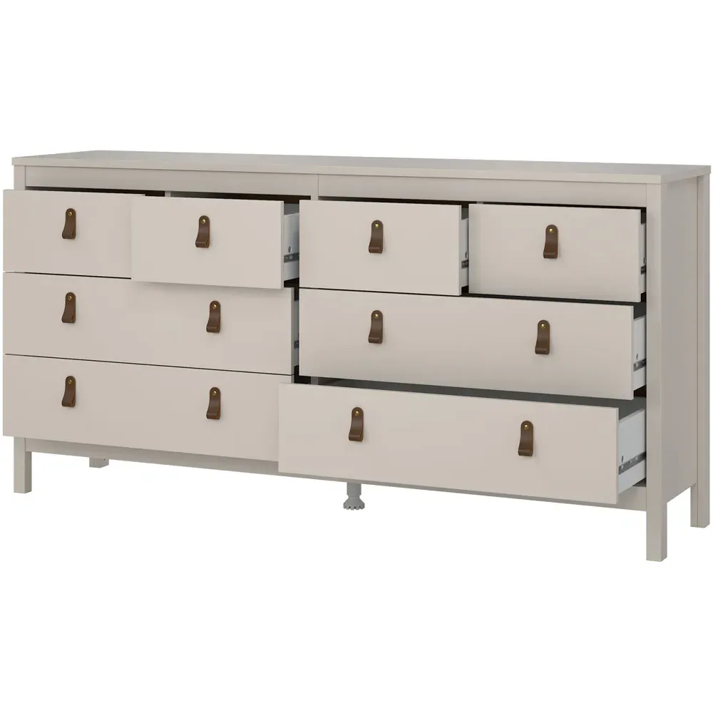 Barcelona 8 Drawer Double Dresser - Cashmere