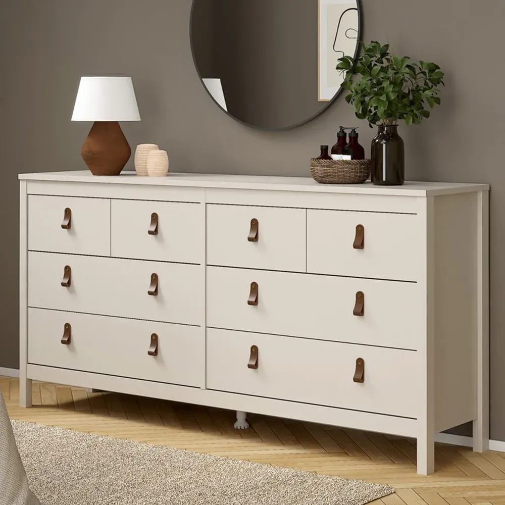 Barcelona 8 Drawer Double Dresser - Cashmere