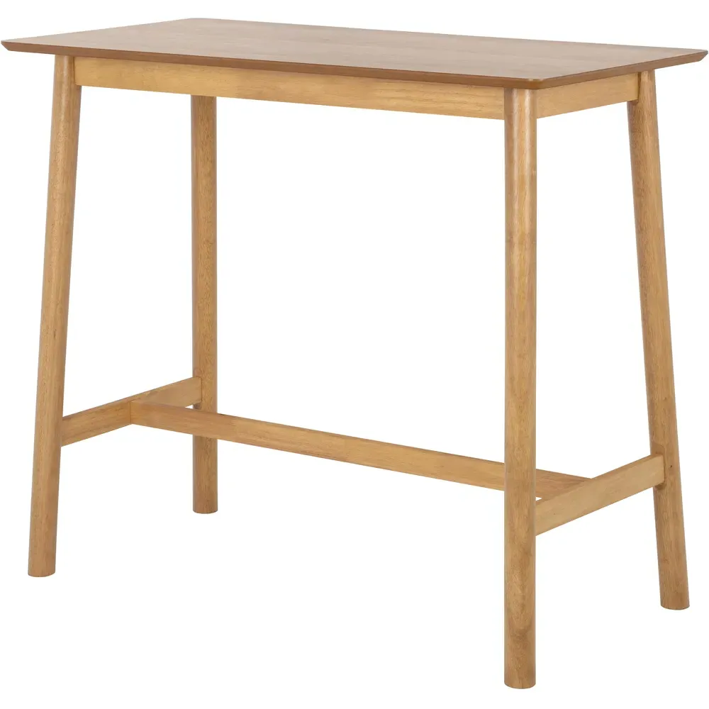 Barlow 2-Seater Bar Dining Table - Matt Oak