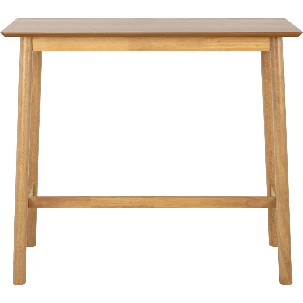 Barlow 2-Seater Bar Dining Table - Matt Oak