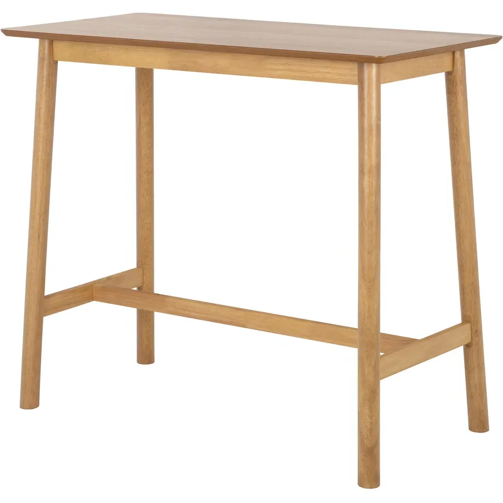 Barlow 2-Seater Bar Dining Table - Matt Oak
