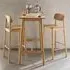 Barlow 2-Seater Bar Dining Table - Matt Oak