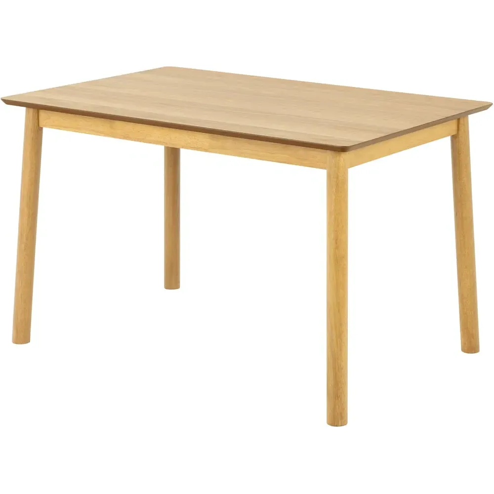 Barlow 4-Seater Rectangular Dining Table - Matt Oak