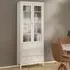 Madrid 2 Door 3 Drawer Glass China Cabinet - Cashmere