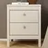 Madrid 2 Drawer Bedside Table - Cashmere