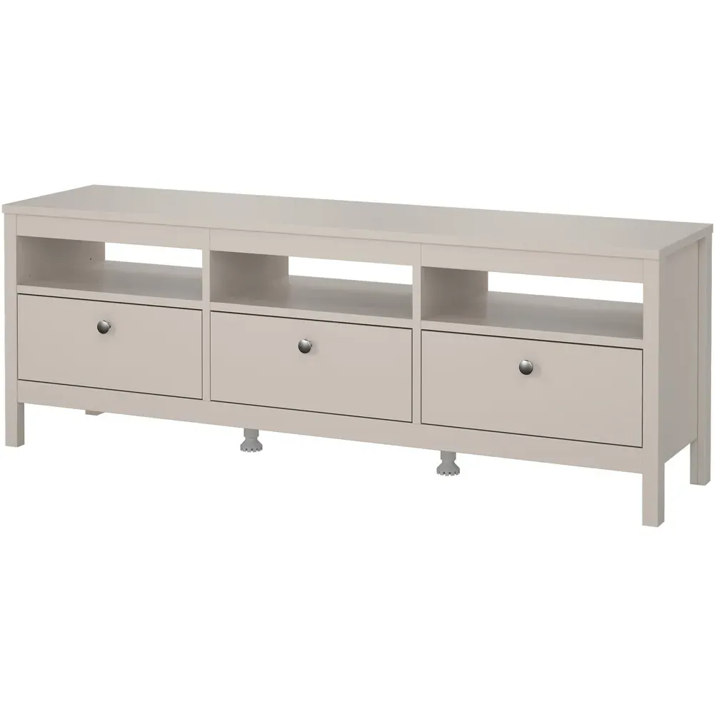 Madrid 3 Drawer 3 Shelf TV Unit - Cashmere