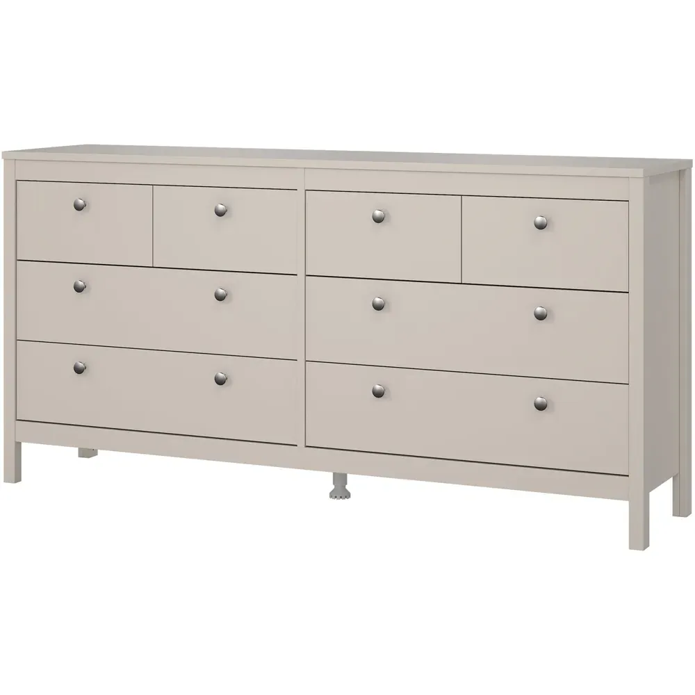 Madrid 8 Drawer Double Dresser - Cashmere