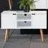 Mitra 2 Door Sideboard - White, Oak