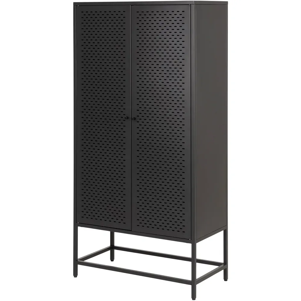 Newcastle 2 Door Cabinet - Black, Steel