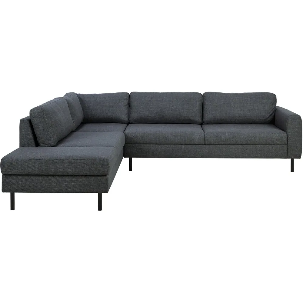 Omaha 5-Seater Right Hand Corner Sofa - Dark Grey, Fabric