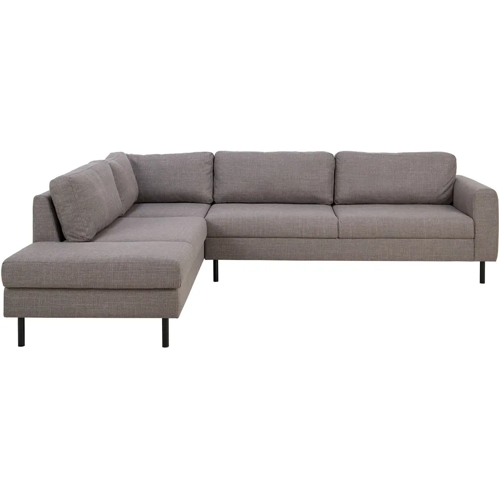 Omaha 5-Seater Right Hand Corner Sofa - Light Grey, Fabric
