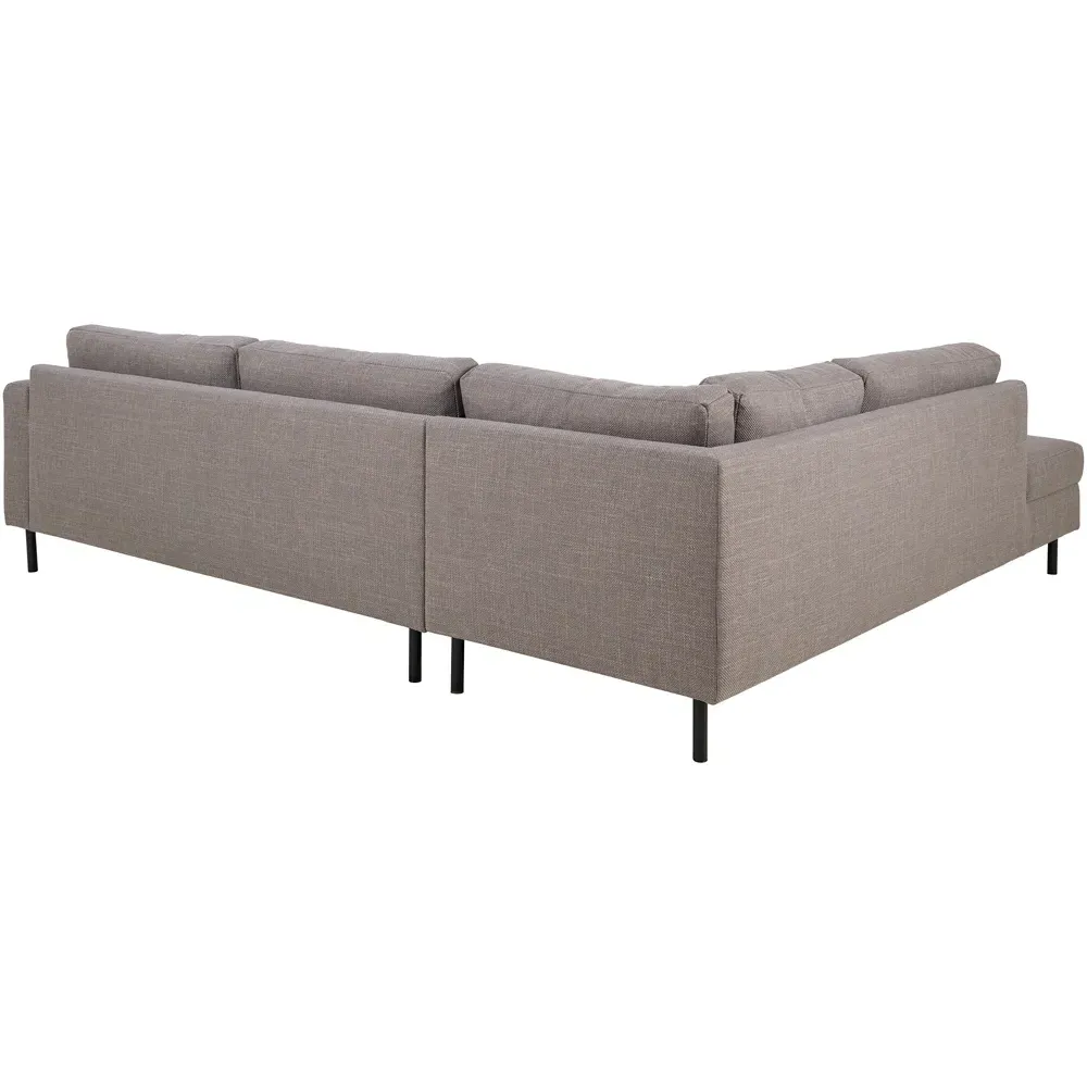 Omaha 5-Seater Right Hand Corner Sofa - Light Grey, Fabric