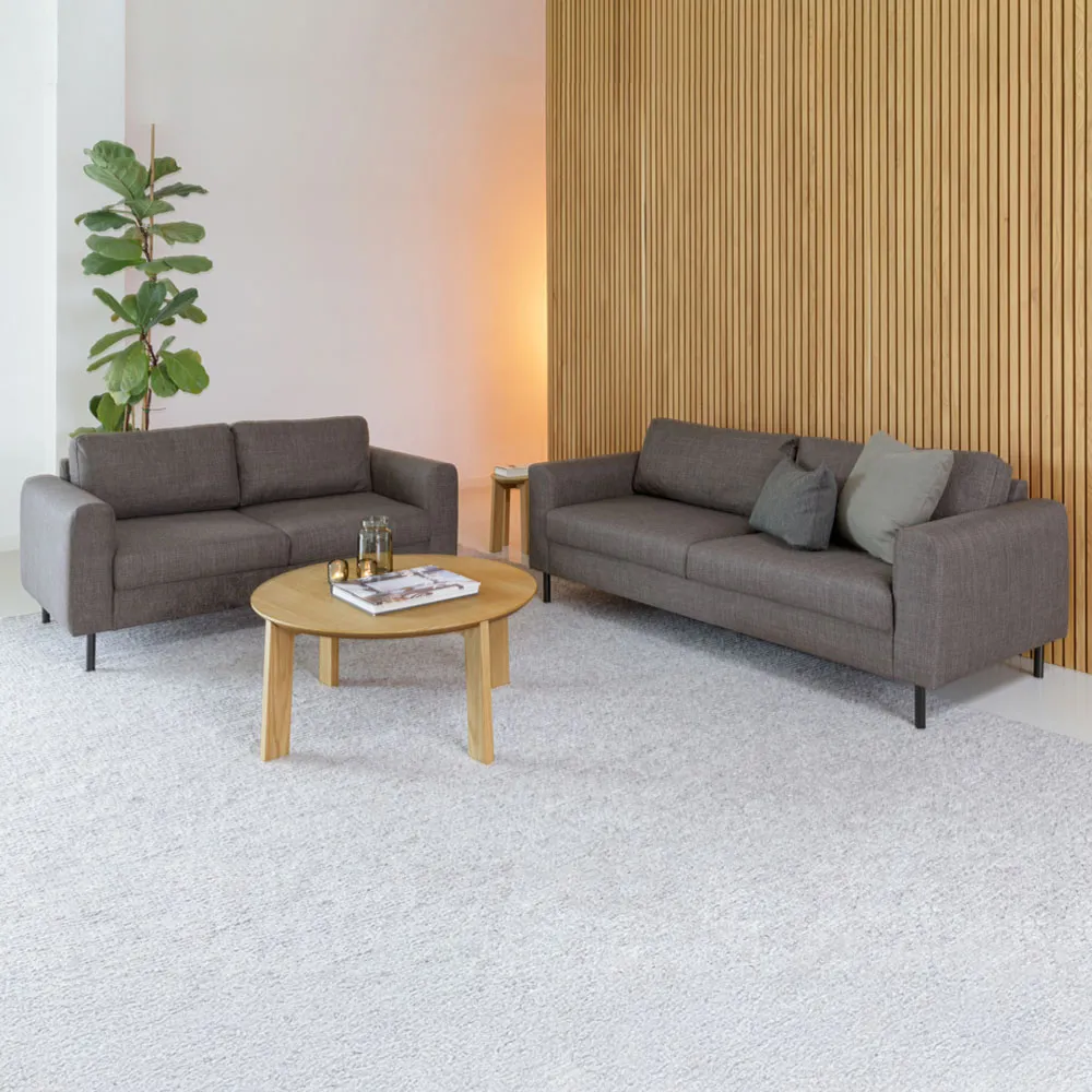 Omaha 5-Seater Sofa Set - Light Grey, Basel Fabric