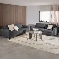 Omaha 6-Seater Sofa Set - Dark Grey, Fabric