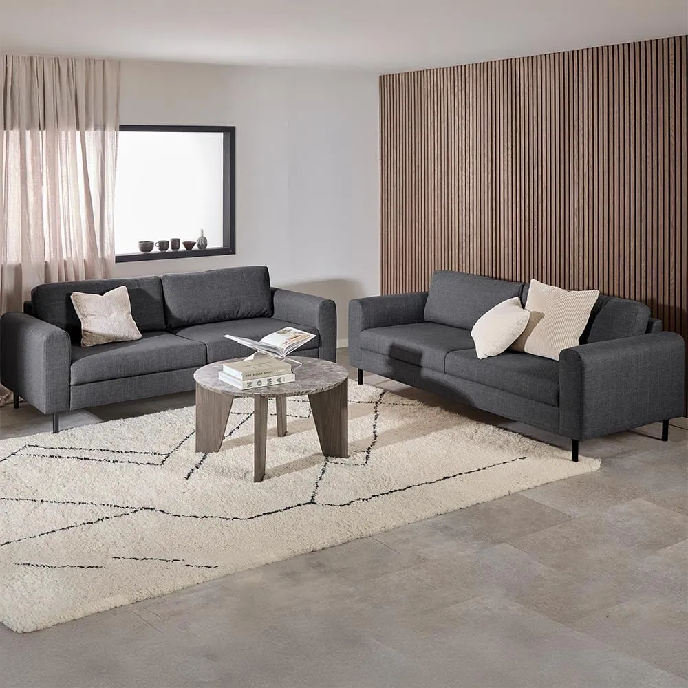 Omaha 6-Seater Sofa Set - Dark Grey, Fabric image