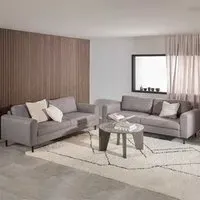 Omaha 6-Seater Sofa Set - Light Grey, Fabric