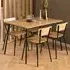 Peru 4-Seater Dining Table - Black, Oak