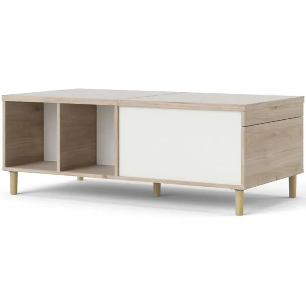 Rome Coffee Table - Jackson Hickory Oak, White