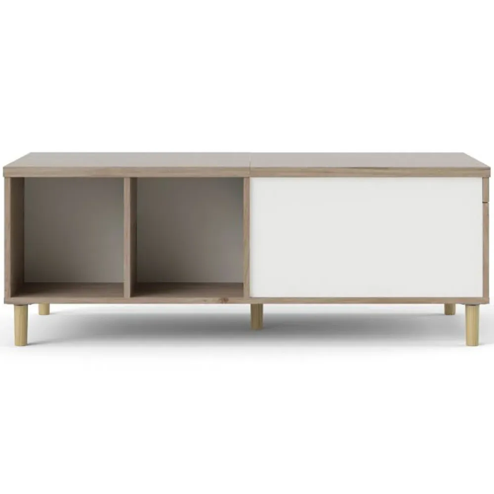 Rome Coffee Table - Jackson Hickory Oak, White