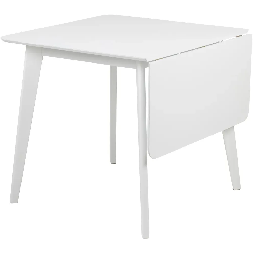 Roxby 4-Seater Extendable Square Dining Table - White