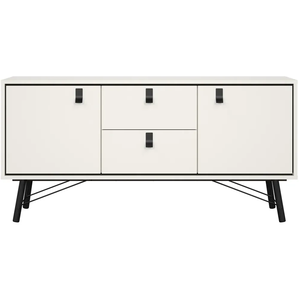 Ry 2 Door 2 Drawer Sideboard - Matt White