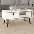Ry Single Drawer Coffee Table - Matt White