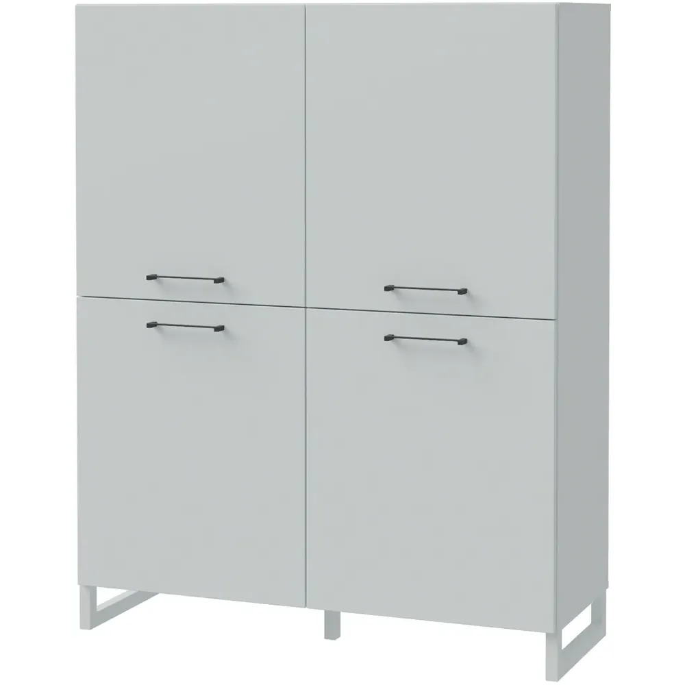 Sali 4 Door Highboard - Light Grey