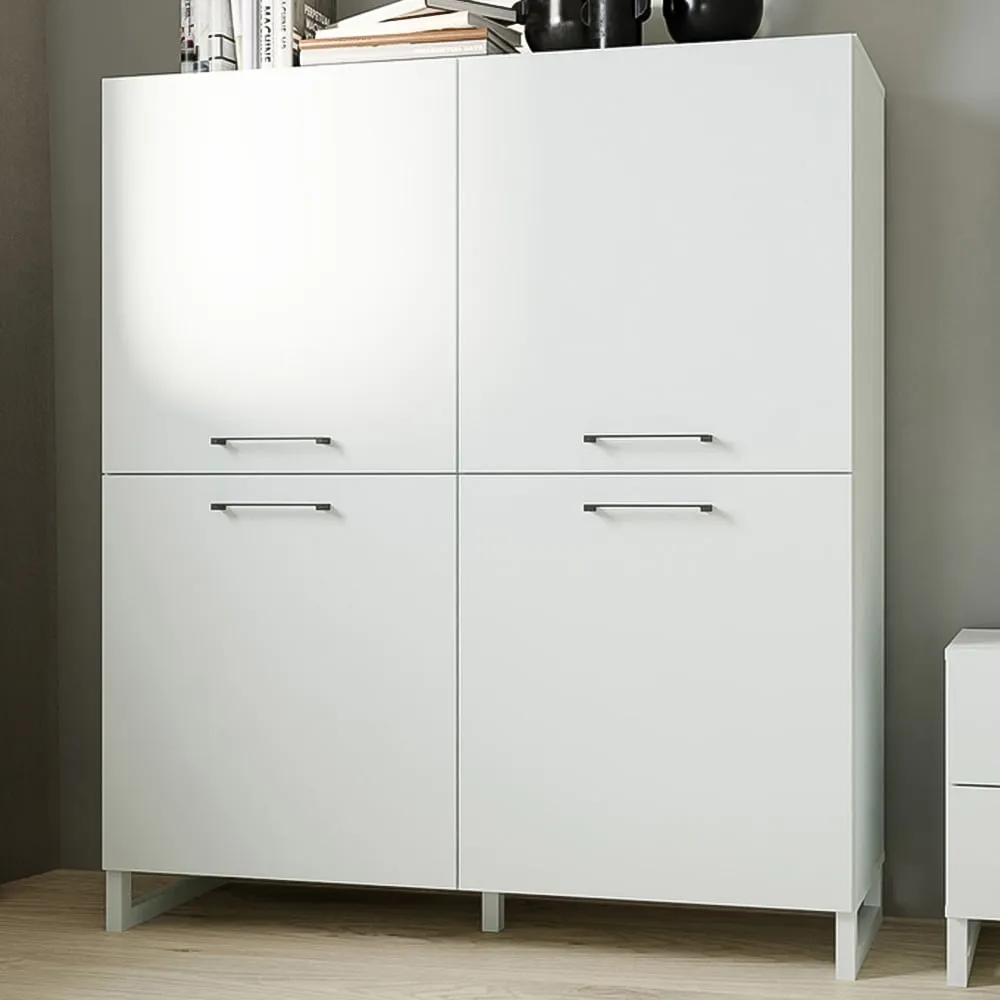 Sali 4 Door Highboard - Light Grey