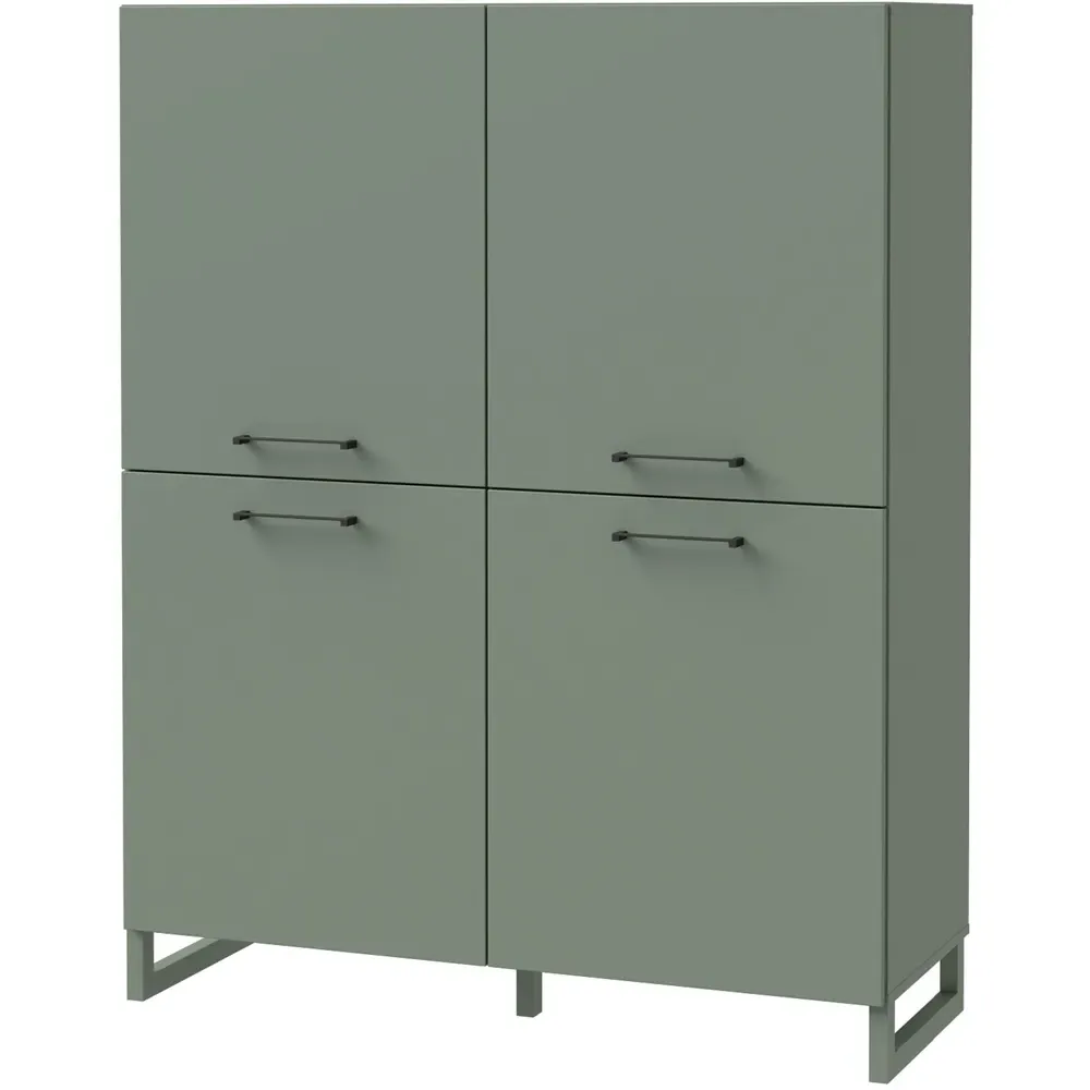 Sali 4 Door Highboard - Sage Green