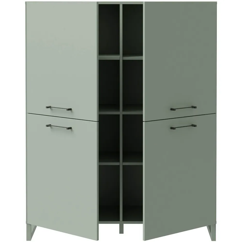 Sali 4 Door Highboard - Sage Green
