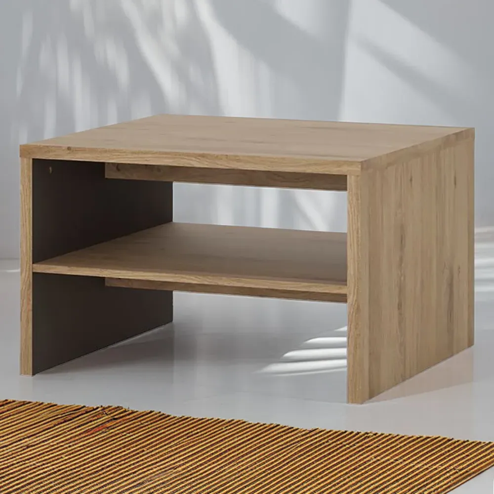 Shetland Single Shelf Coffee Table - Natural, Oak image