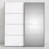 Verona 2 Door Mirrored Sliding Wardrobe - White