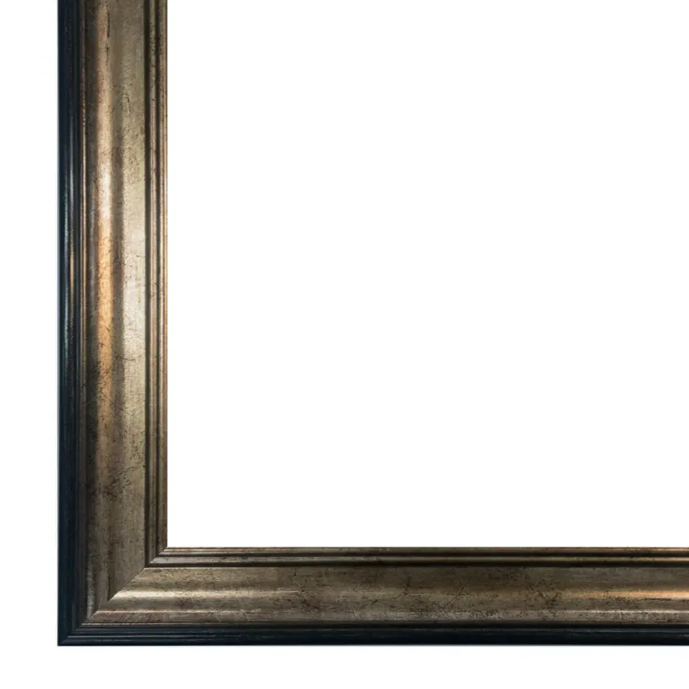 Scandi Photo Frame 12 x 8 Inch - Black & Gold