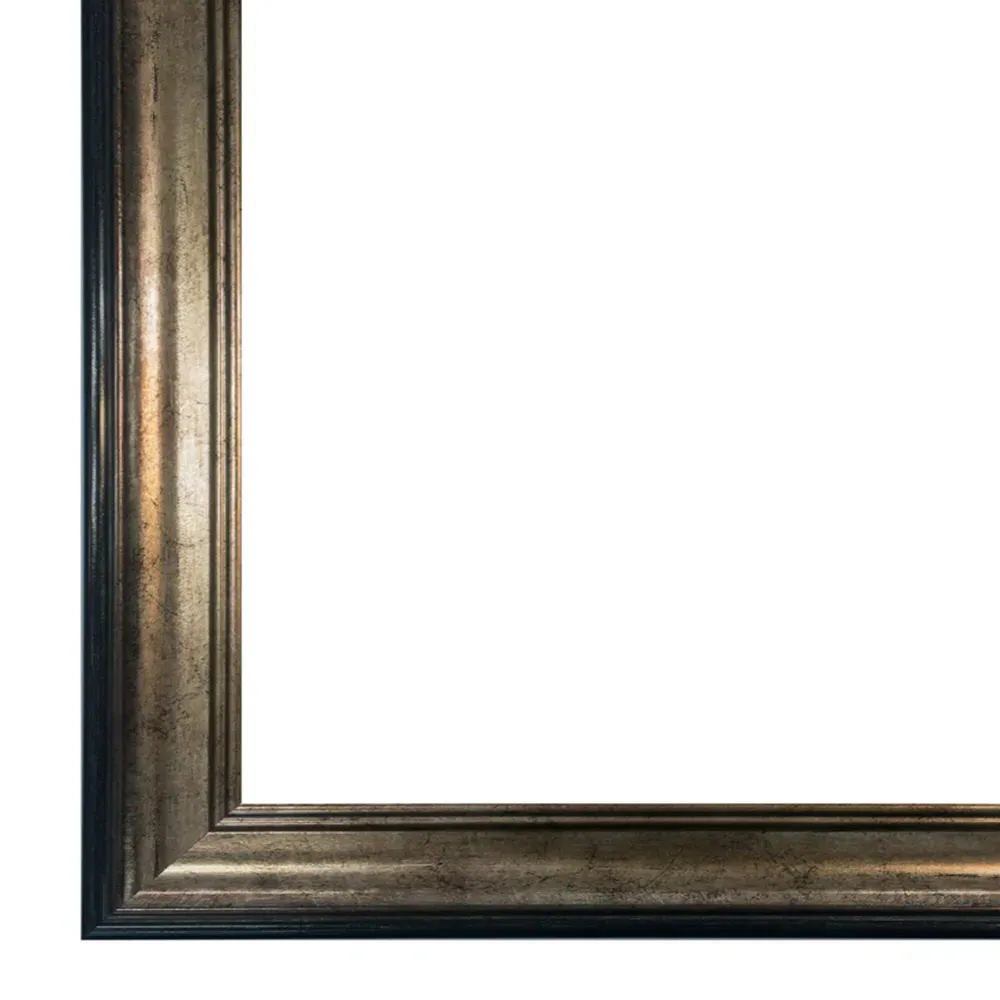 Scandi Photo Frame 24 x 18 Inch - Black & Gold