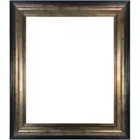 Scandi Photo Frame 70 x 50cm - Black & Gold