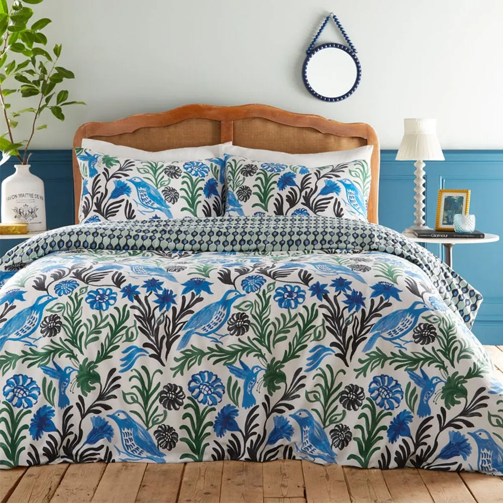 Alentejo Double Duvet Cover Set - Blue