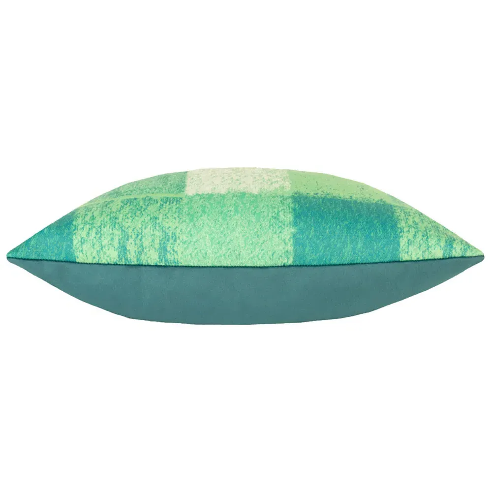 Alma Check Cushion - Green