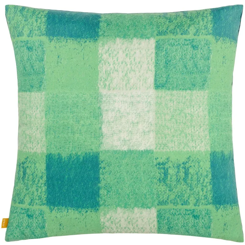 Alma Check Cushion - Green image