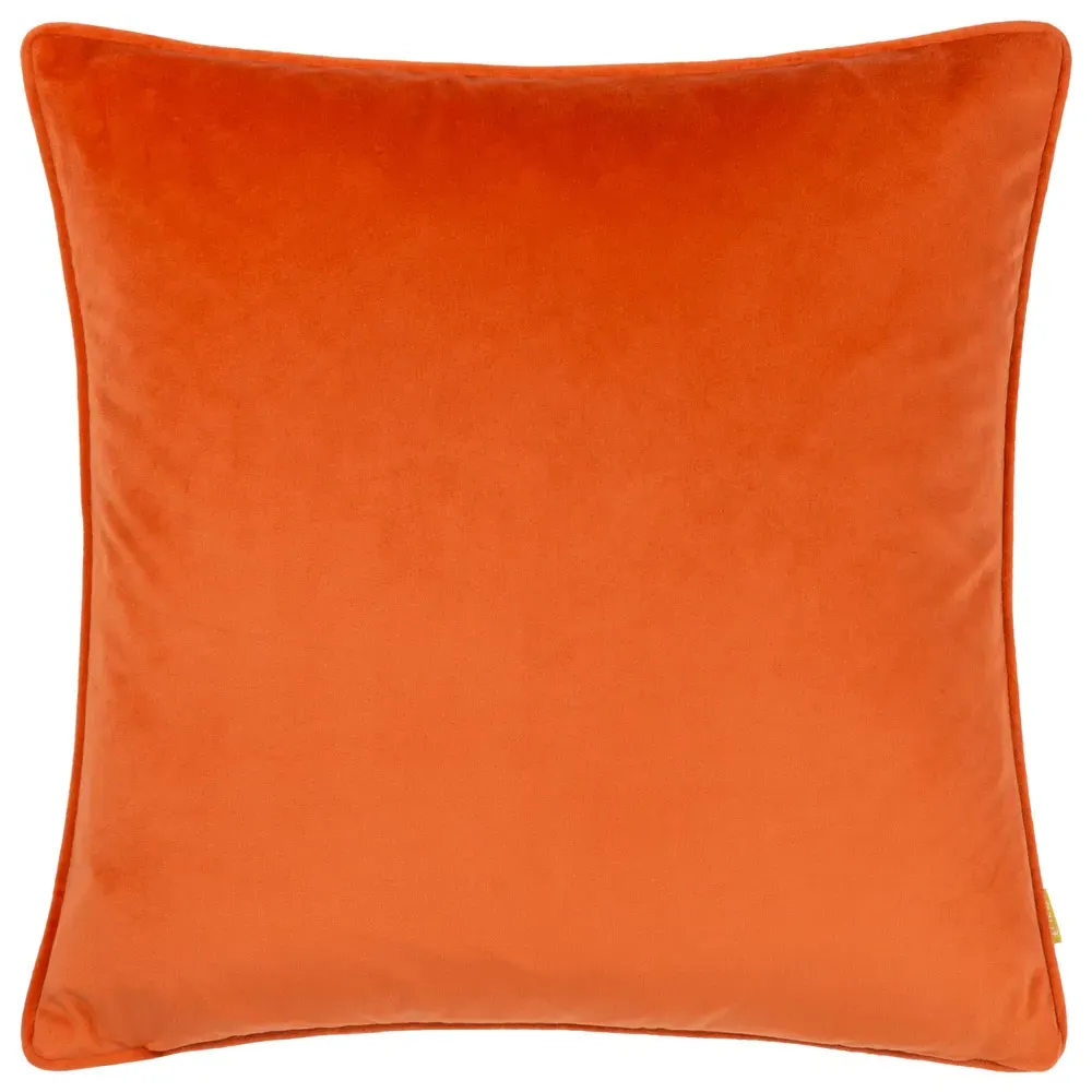 Amanita Piped Cushion - Cobalt Blue, Velvet