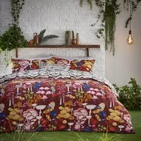 Amanita Single Duvet Set - Redwood, Polycotton