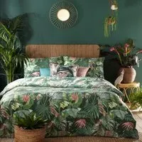 Amazonia King Size Duvet Set - Jade, Polycotton