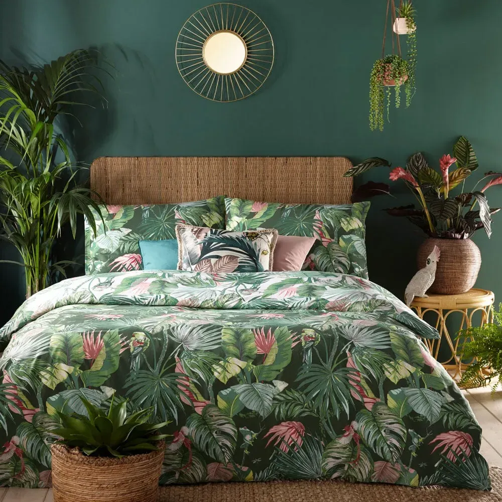 Amazonia Single Duvet Set - Jade, Polycotton image