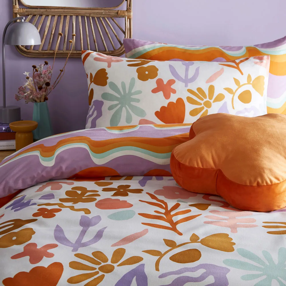 Amelie King Size Duvet Set - Multicolour, Polycotton