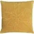 Angeles Floral Velvet Cushion - Ochre