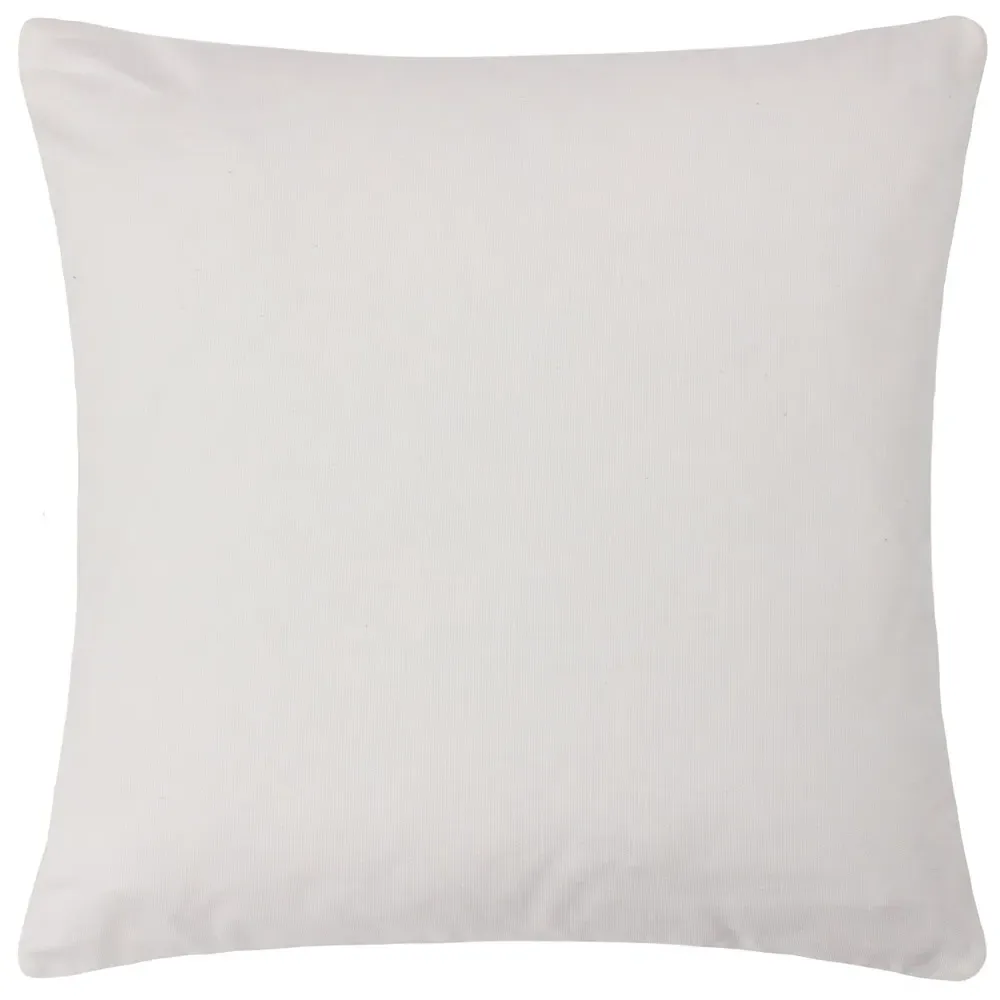 Anjo Geometric Crewel Cushion - Natural Multi, Cotton