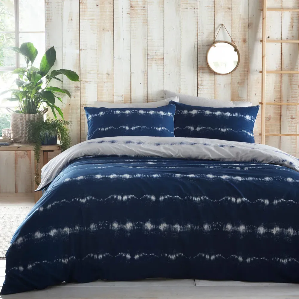 Arabi Super King Duvet Set - Indigo