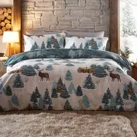 Arcticus Single Duvet Cover Set - Blue, Polycotton