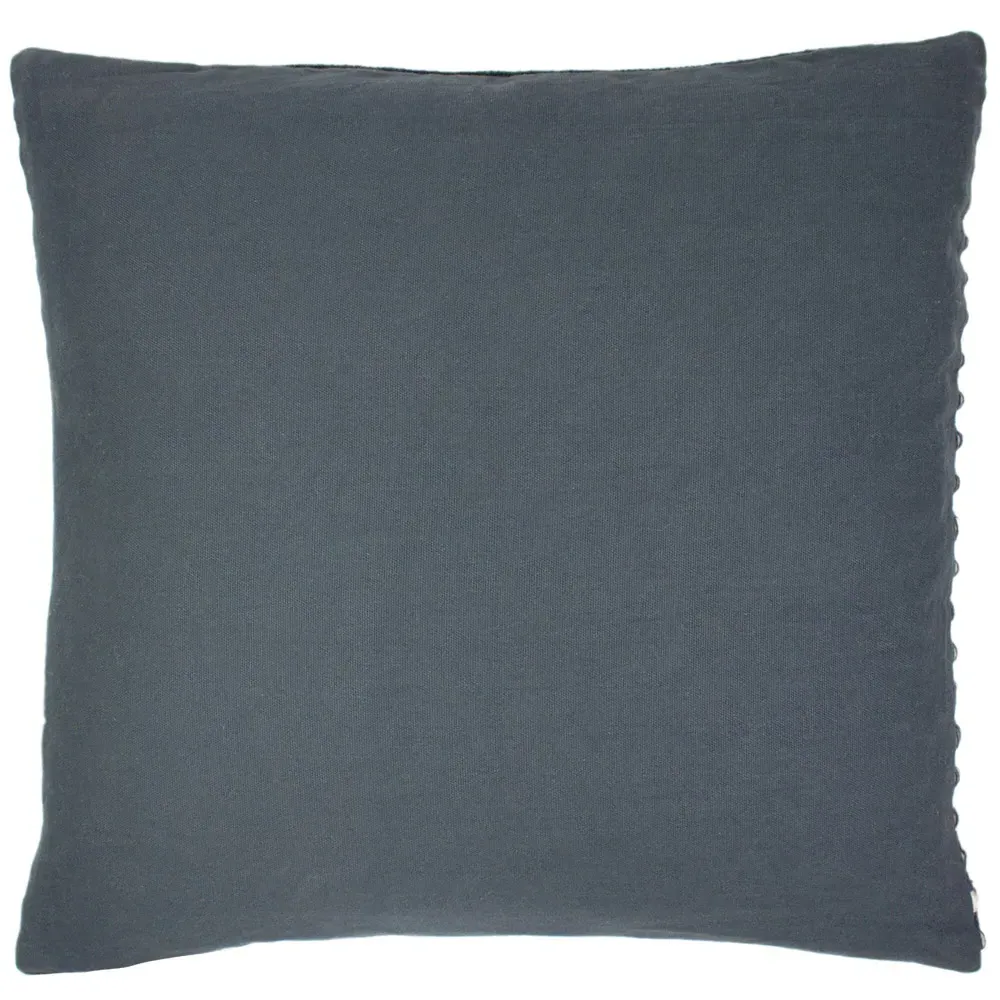 Arlo Woven Cushion with Hidden Zip - Charcoal