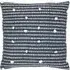 Arlo Woven Cushion with Hidden Zip - Charcoal